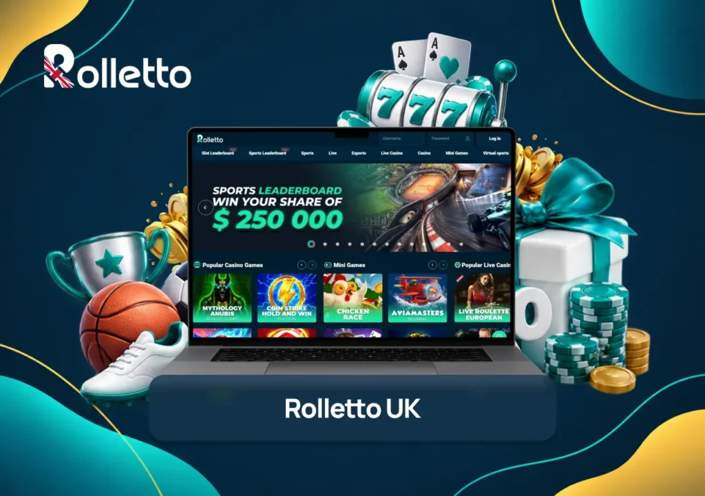Rolletto Casino main screen